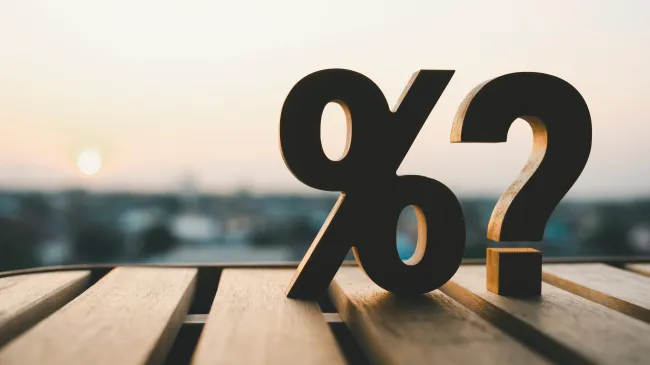 Interest rate question mark